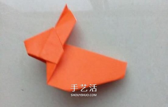 手工折紙兔子的圖解 怎么折兔子的方法步驟 -  www.rpnrmr.com