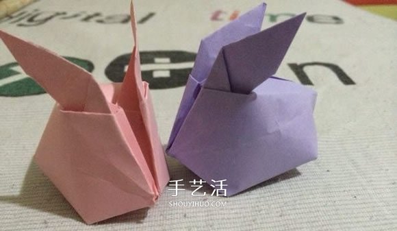 立體兔子的簡單折法 兒童手工折紙兔子圖解 -  www.rpnrmr.com