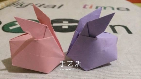 立體兔子的簡單折法 兒童手工折紙兔子圖解 -  www.rpnrmr.com