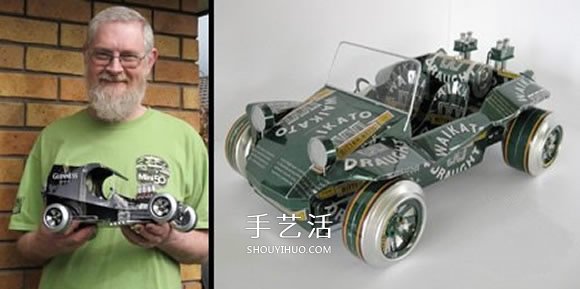 易拉罐汽車模型制作圖片 易拉罐做車輛模型作品 -  www.rpnrmr.com