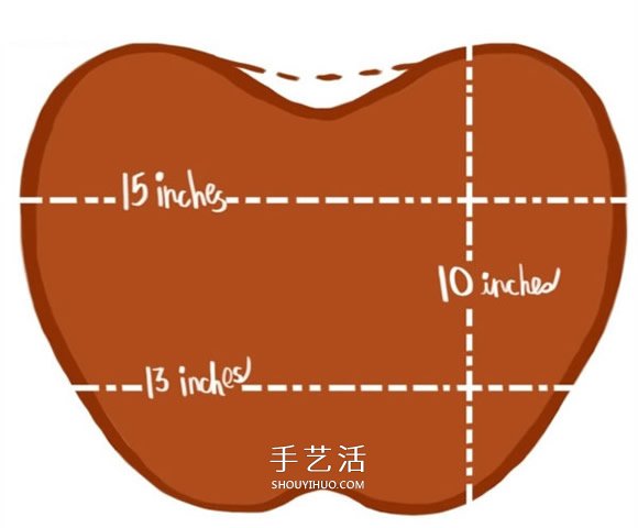 自制紅蘋果抱枕的方法 跟著圖紙做很簡單！ -  www.rpnrmr.com
