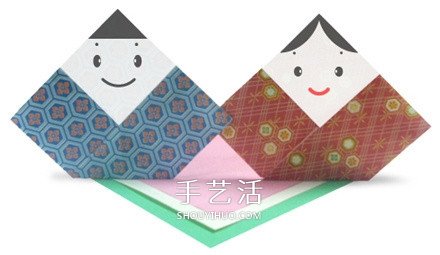 紙娃娃的折法圖解教程 折紙娃娃的制作方法 -  www.rpnrmr.com