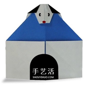 簡單狗窩的折紙方法 幼兒折狗窩的圖解教程 -  www.rpnrmr.com