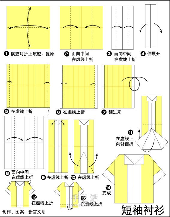 兒童短袖襯衫的折法 簡(jiǎn)單夏天襯衫折紙圖解 -  www.rpnrmr.com