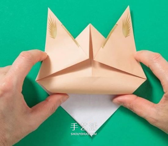 兔子手偶的折紙方法 簡易手偶兔的折法圖解 -  www.rpnrmr.com