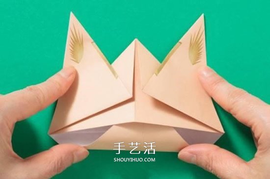 兔子手偶的折紙方法 簡易手偶兔的折法圖解 -  www.rpnrmr.com
