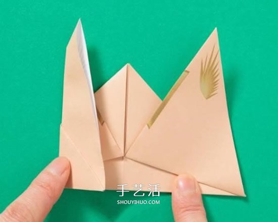 兔子手偶的折紙方法 簡易手偶兔的折法圖解 -  www.rpnrmr.com