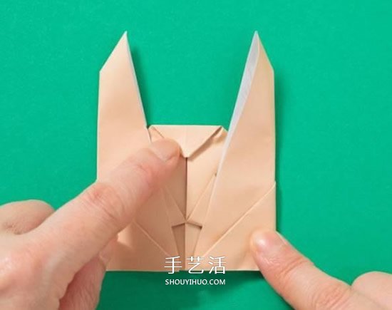 兔子手偶的折紙方法 簡易手偶兔的折法圖解 -  www.rpnrmr.com
