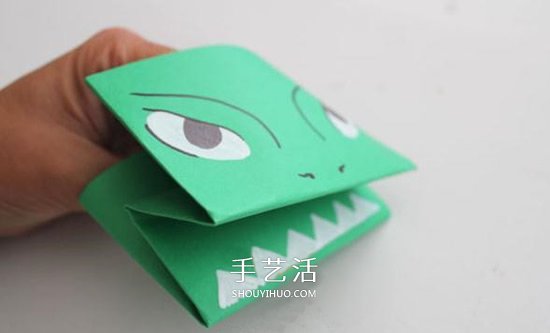 怪獸手偶的折法圖解 幼兒折紙小怪獸手偶玩具 -  www.rpnrmr.com