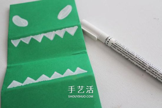怪獸手偶的折法圖解 幼兒折紙小怪獸手偶玩具 -  www.rpnrmr.com
