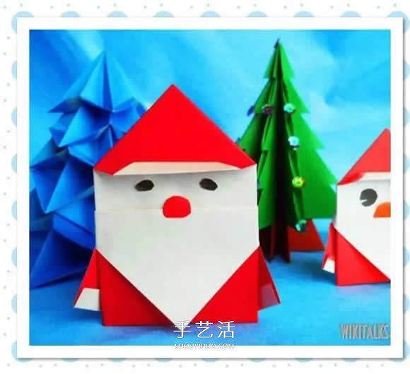 兒童折圣誕老人的教程 簡單可愛圣誕老人折紙 -  www.rpnrmr.com