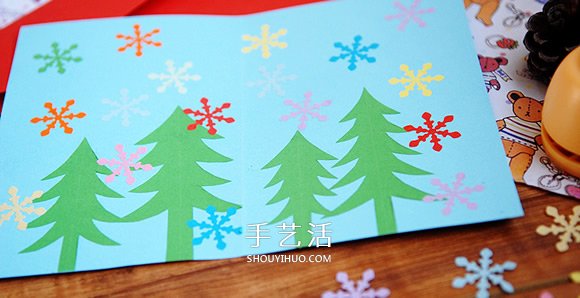 DIY圣誕卡片制作教程 感受彩色流淌的小小美好 -  www.rpnrmr.com