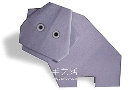 幼兒折紙小河馬圖解 最簡單河馬的折法教程 -  www.rpnrmr.com
