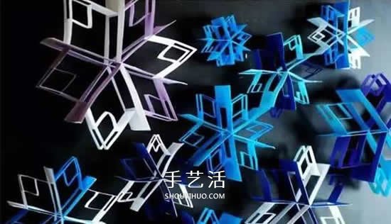 雪花風(fēng)鈴手工制作方法 卡紙做雪花風(fēng)鈴圖解 -  www.rpnrmr.com