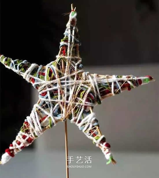 圣誕星星手工制作方法 幼兒做圣誕星裝飾教程 -  www.rpnrmr.com