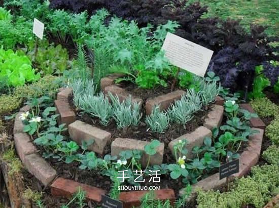 DIY螺旋花壇的方法 立體螺旋花壇的做法圖片 -  www.rpnrmr.com