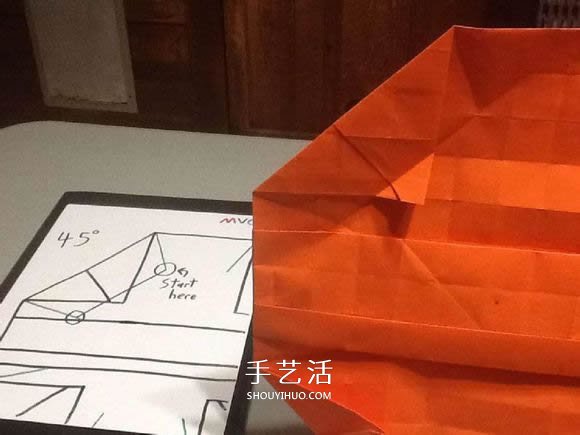 立體南瓜燈的折紙圖解 手工復(fù)雜南瓜燈的折法 -  www.rpnrmr.com
