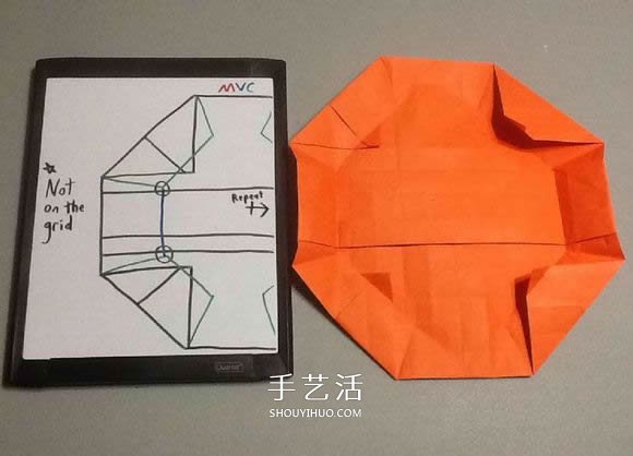 立體南瓜燈的折紙圖解 手工復(fù)雜南瓜燈的折法 -  www.rpnrmr.com