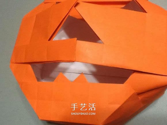 立體南瓜燈的折紙圖解 手工復(fù)雜南瓜燈的折法 -  www.rpnrmr.com