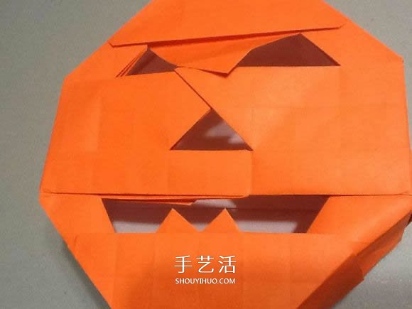 立體南瓜燈的折紙圖解 手工復(fù)雜南瓜燈的折法 -  www.rpnrmr.com
