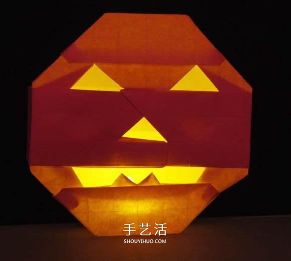 立體南瓜燈的折紙圖解 手工復(fù)雜南瓜燈的折法 -  www.rpnrmr.com