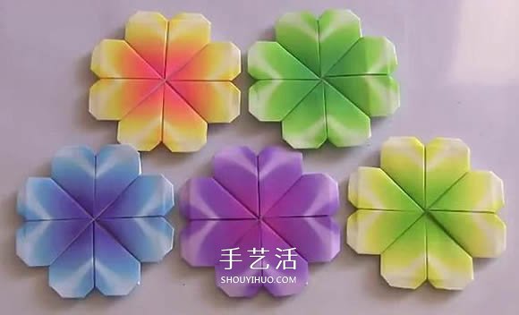 最簡(jiǎn)單四葉草的折法 幼兒折紙四葉草的教程 -  www.rpnrmr.com