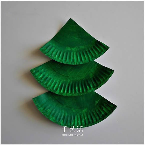 圣誕節(jié)餐盤圣誕樹(shù)做法 幼兒手工圣誕樹(shù)小制作 -  www.rpnrmr.com