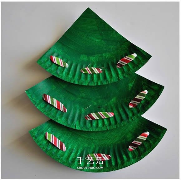 圣誕節(jié)餐盤圣誕樹(shù)做法 幼兒手工圣誕樹(shù)小制作 -  www.rpnrmr.com