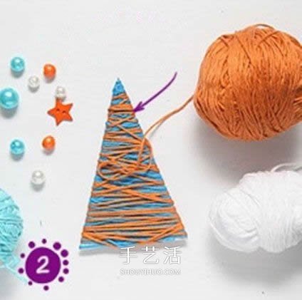最簡單圣誕樹的做法 幼兒手工制作毛線圣誕樹 -  www.rpnrmr.com