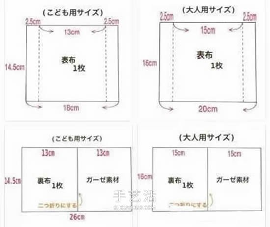 兒童口罩的制作方法 孩子用布藝口罩DIY圖解 -  www.rpnrmr.com