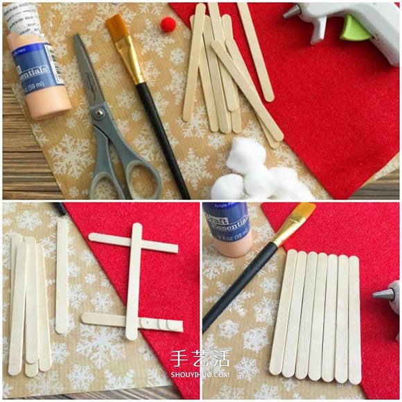 雪糕棍手工制作圣誕老人 幼兒做圣誕老人教程 -  www.rpnrmr.com