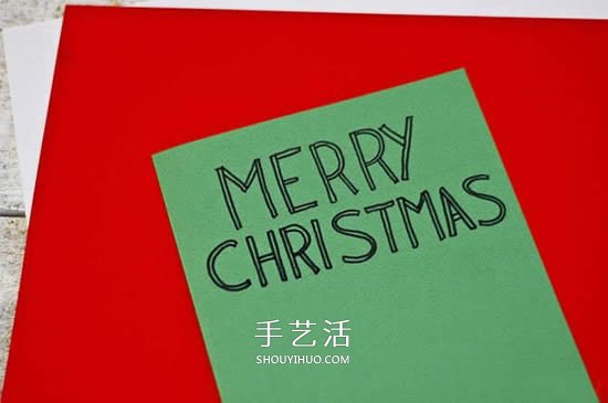 圣誕花環(huán)賀卡制作方法 簡單自制圣誕賀卡教程 -  www.rpnrmr.com