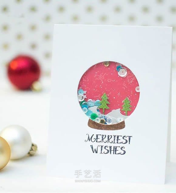 唯美圣誕雪景卡片DIY 漂亮圣誕節(jié)卡片小制作 -  www.rpnrmr.com