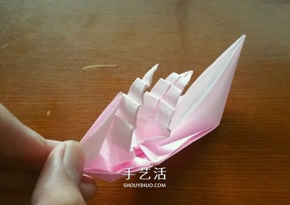 揚(yáng)帆帆船的折法圖解 折紙古代帆船的步驟圖 -  www.rpnrmr.com