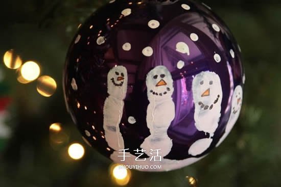 獨一無二圣誕球做法 自制雪人圣誕球掛飾教程 -  www.rpnrmr.com