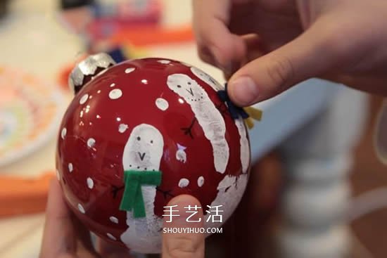 獨一無二圣誕球做法 自制雪人圣誕球掛飾教程 -  www.rpnrmr.com