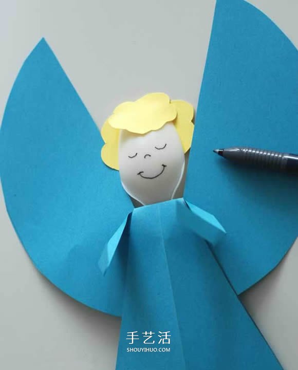 一次性勺子做小天使 圣誕節(jié)可愛天使手工制作 -  www.rpnrmr.com