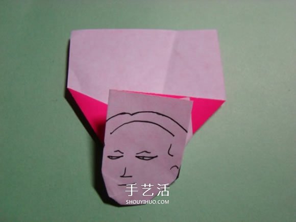 怎么折紙人物頭像圖解 戴帽子的人折法過程 -  www.rpnrmr.com