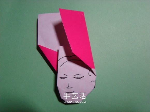怎么折紙人物頭像圖解 戴帽子的人折法過程 -  www.rpnrmr.com