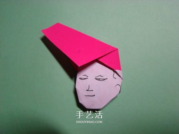 怎么折紙人物頭像圖解 戴帽子的人折法過程 -  www.rpnrmr.com
