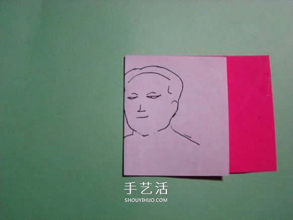 怎么折紙人物頭像圖解 戴帽子的人折法過程 -  www.rpnrmr.com