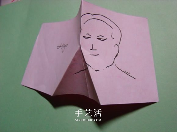 怎么折紙人物頭像圖解 戴帽子的人折法過程 -  www.rpnrmr.com