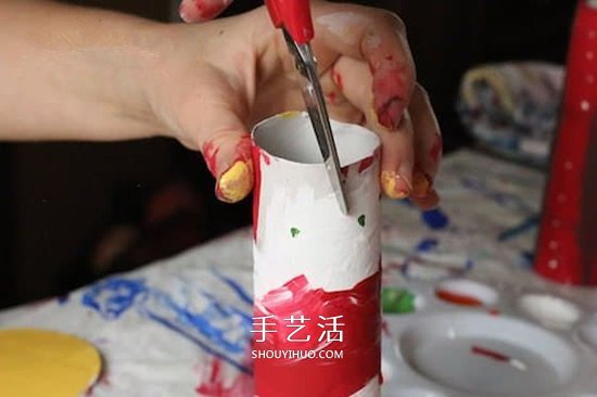 衛(wèi)生紙筒手工制作蠟燭 幼兒園圣誕節(jié)蠟燭做法 -  www.rpnrmr.com