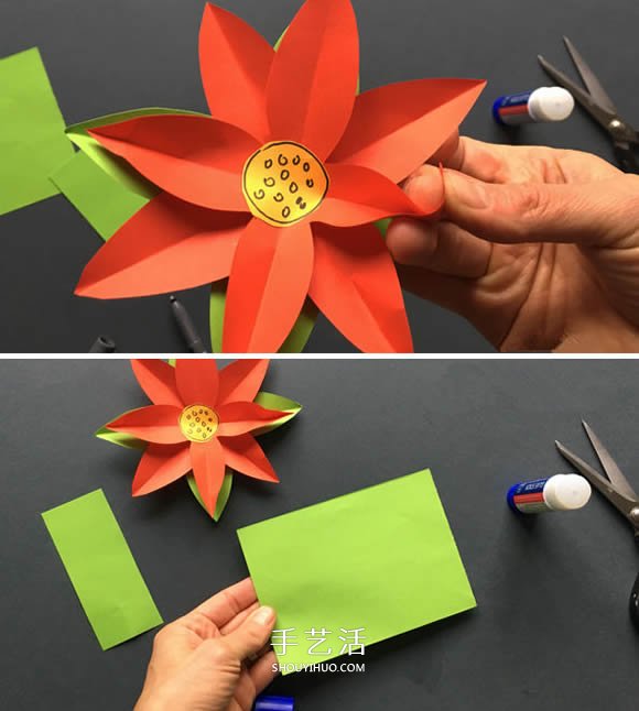 剪紙制作圣誕花的方法 圣誕節(jié)圣誕花裝飾DIY -  www.rpnrmr.com
