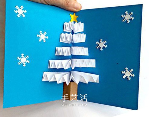 圣誕樹立體賀卡做法 手工立體圣誕樹賀卡制作 -  www.rpnrmr.com