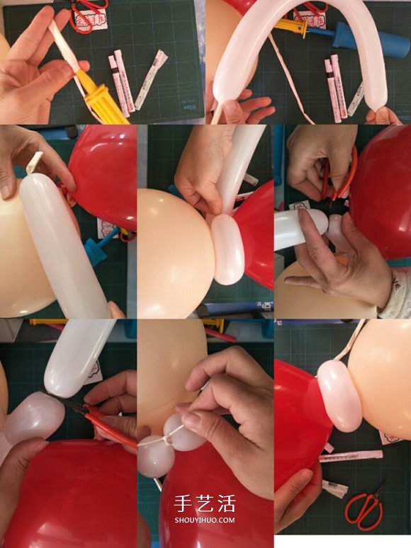 給孩子的圣誕禮物：手拿氣球圣誕老人的做法 -  www.rpnrmr.com
