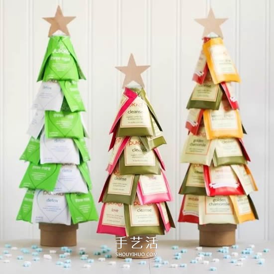 內(nèi)藏禮物的圣誕樹DIY 創(chuàng)意紙杯圣誕樹制作 -  www.rpnrmr.com