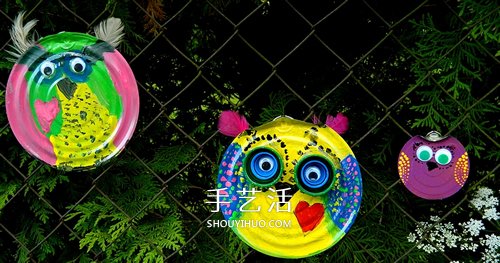 奶粉罐蓋子的廢物利用 手工制作可愛貓頭鷹 -  www.rpnrmr.com