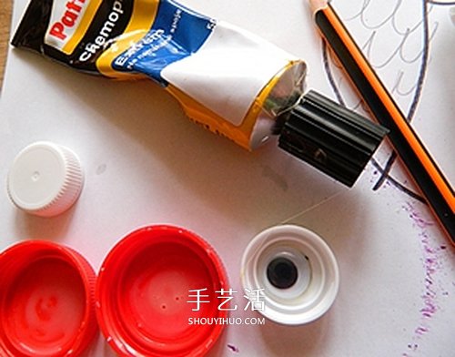 奶粉罐蓋子的廢物利用 手工制作可愛貓頭鷹 -  www.rpnrmr.com