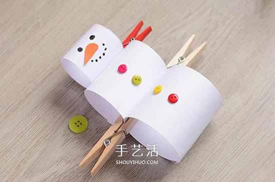 幼兒園手工小制作 簡(jiǎn)單做可愛(ài)的立體雪人教程 -  www.rpnrmr.com